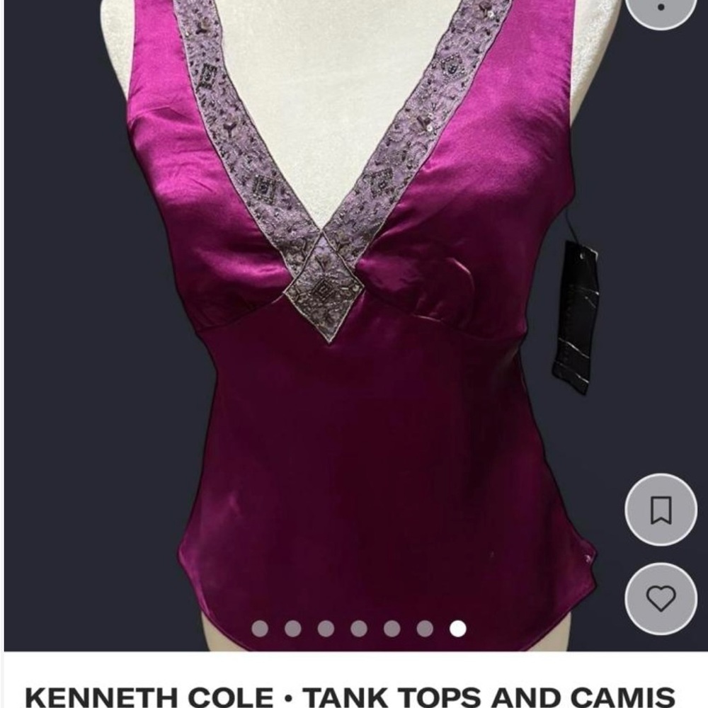 Kenneth Cole Women's Purple dressy top.